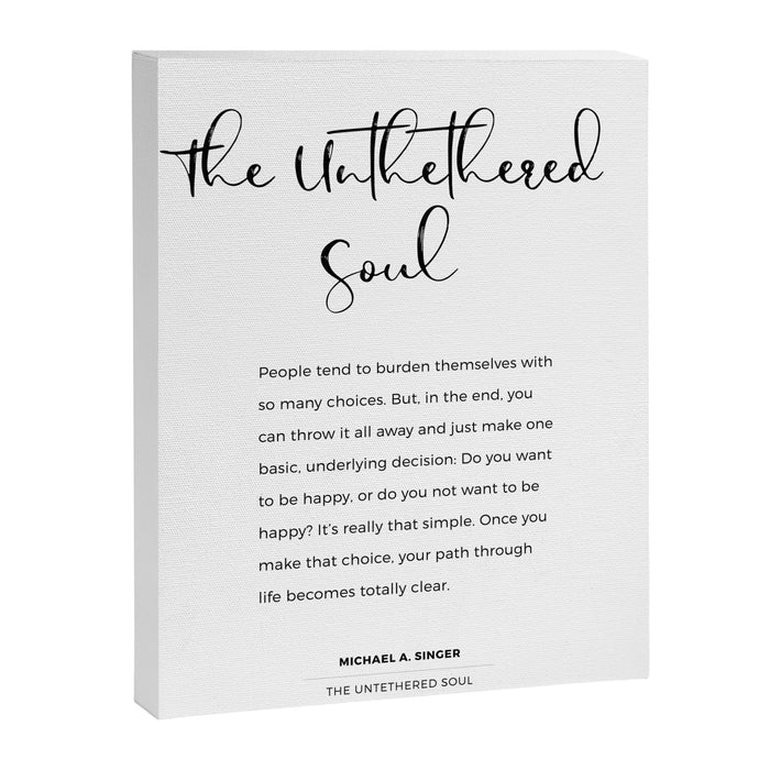 The Untethered Soul. Quote from The Untethered Soul by Michael A. Singer Canvas Print Gallery Image 1