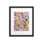 Bright Colorful Abstract Painting in Neons and Pastels Framed Art Print Gallery Image 5