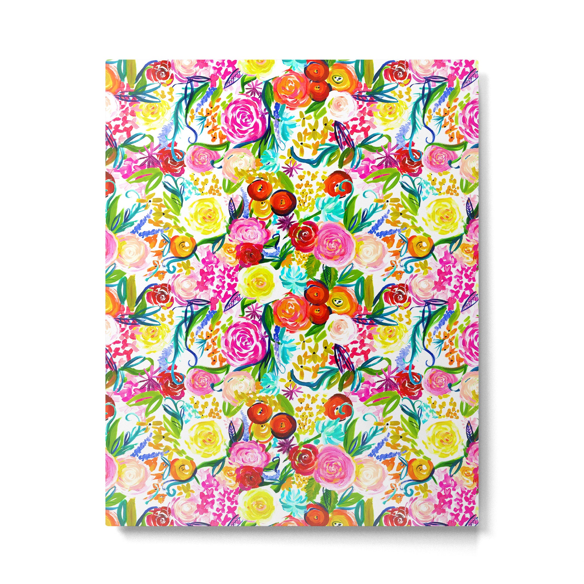 Neon Summer Floral (Smaller Print size) Metal Print Gallery Image 6