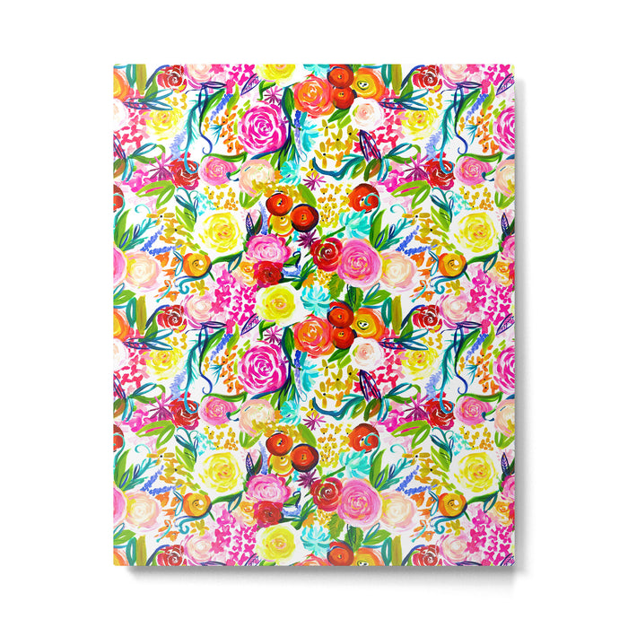 Neon Summer Floral (Smaller Print size) Metal Print Gallery Image 1