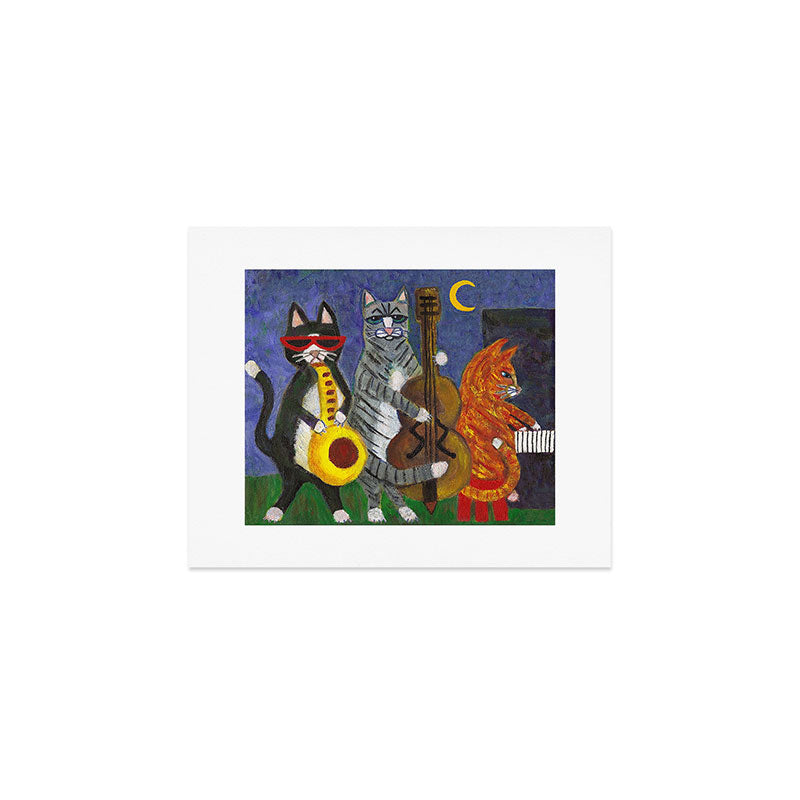 Jazz Cats Art Print Gallery Image 1