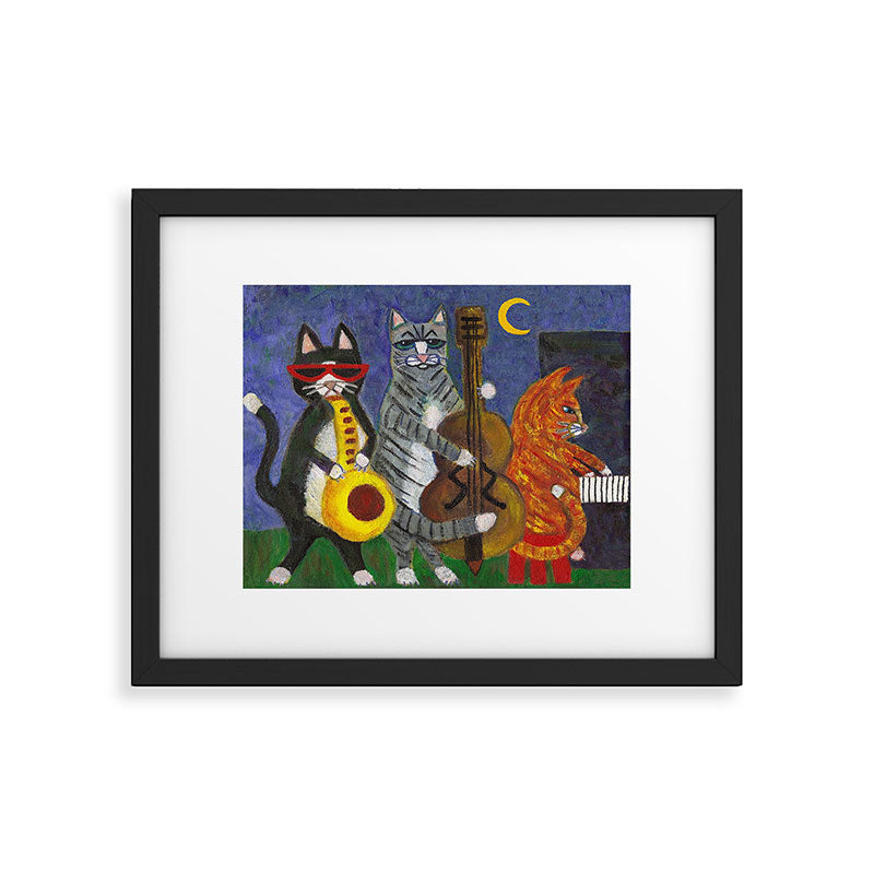 Jazz Cats Framed Art Print Gallery Image 5