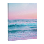 Candy Waves | Pastel Ocean Shoreline off Coast of California  Canvas Print Gallery Image 3