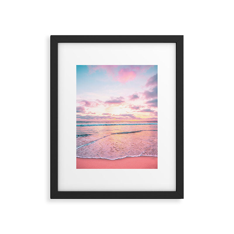 Pastel Sunset - California Beach Life Framed Art Print Gallery Image 5
