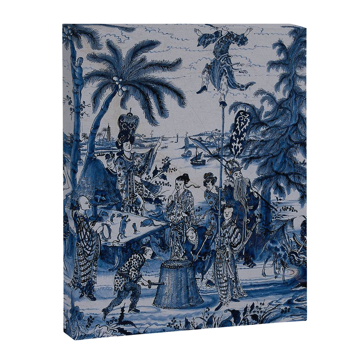 17th Century Delftware Chinoiserie Canvas Print Gallery Image 6