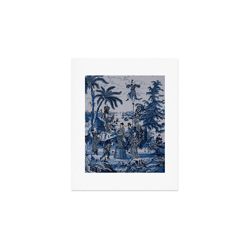 17th Century Delftware Chinoiserie Art Print Gallery Image 1