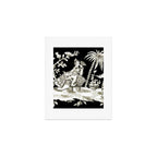Black & White Chinoiserie Art Print Gallery Image 1