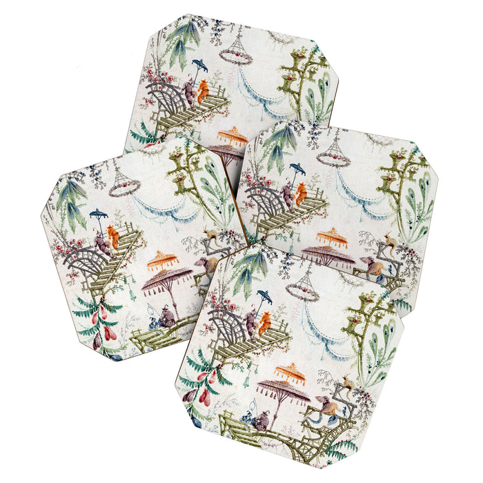 Enchanted Forest Chinoiserie Coaster Gallery Image 1