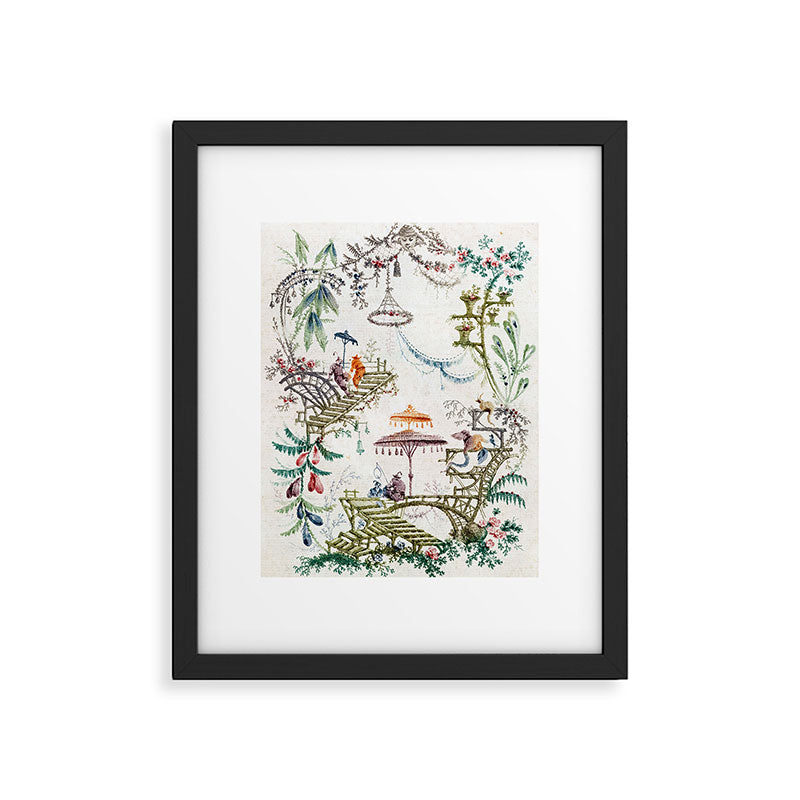 Enchanted Forest Chinoiserie Framed Art Print Gallery Image 5