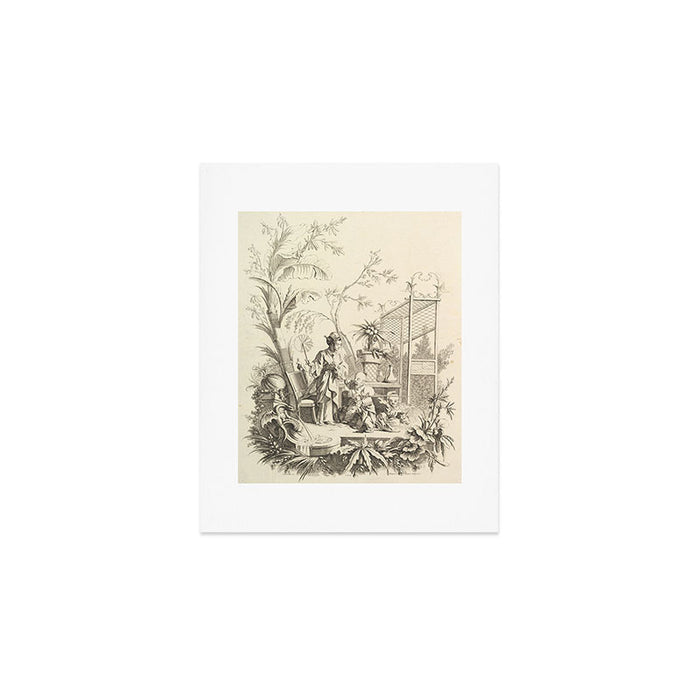Grisaille Chinoiserie Art Print Gallery Image 1