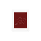 Crossed arms illustration - Anna Red Art Print Gallery Image 1