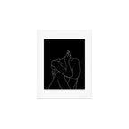 Nude figure illustration - Celina Black Art Print Gallery Image 1