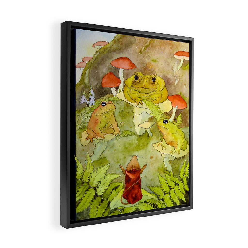 Toad Council Framed Canvas Print Gallery Image 2