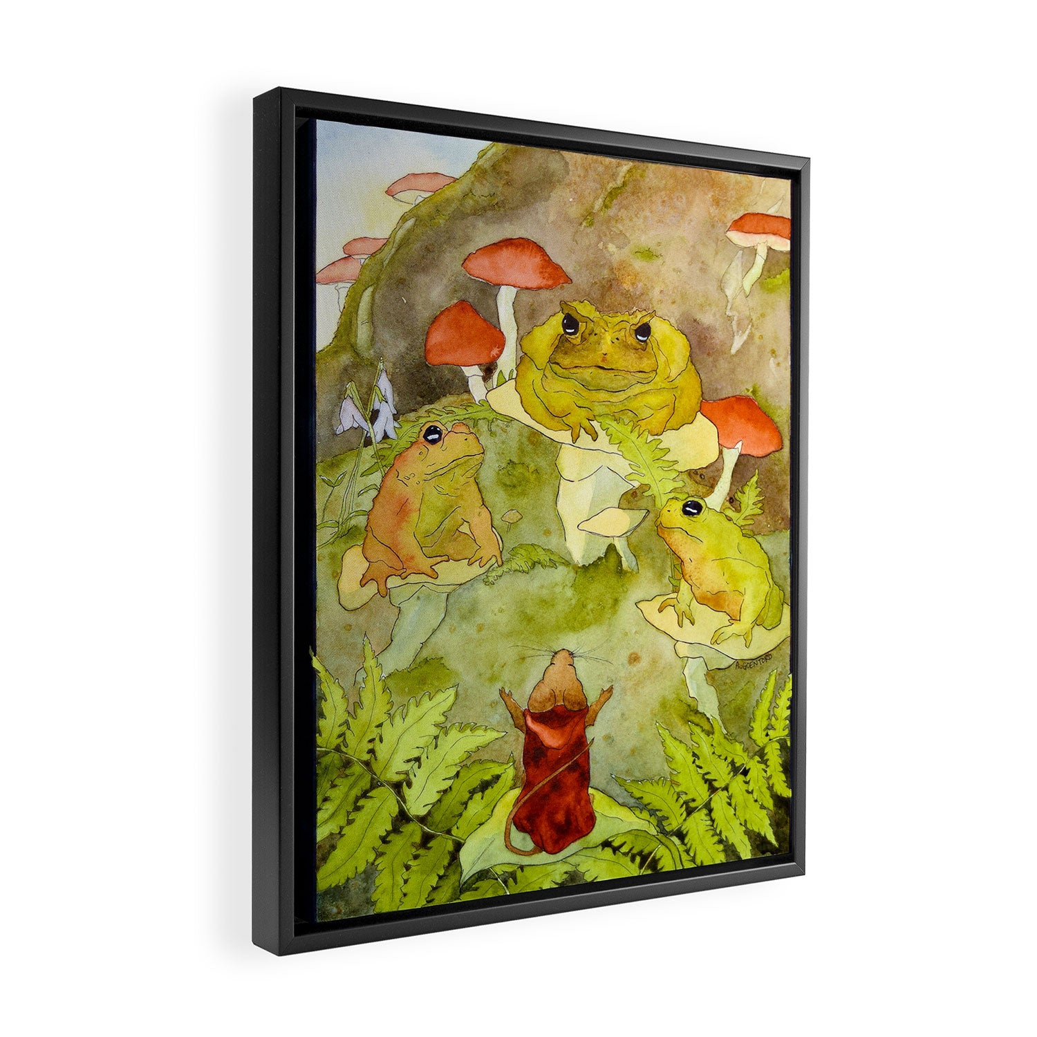 Toad Council Framed Canvas Print Gallery Image 2