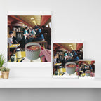 Blue Plate Special by Jeff Lee Johnson Canvas Print Gallery Image 3
