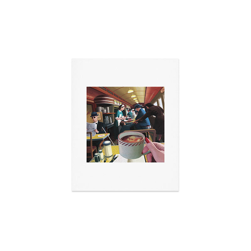 Blue Plate Special by Jeff Lee Johnson Art Print Gallery Image 1