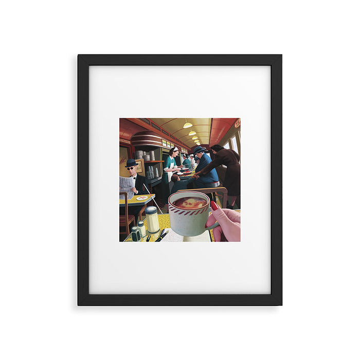 Blue Plate Special by Jeff Lee Johnson Framed Art Print Gallery Image 1