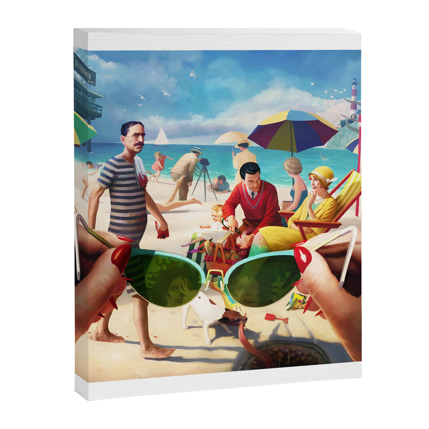 Under The Boardwalk Canvas Print