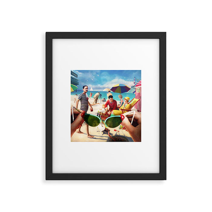 Under The Boardwalk Framed Art Print Gallery Image 1