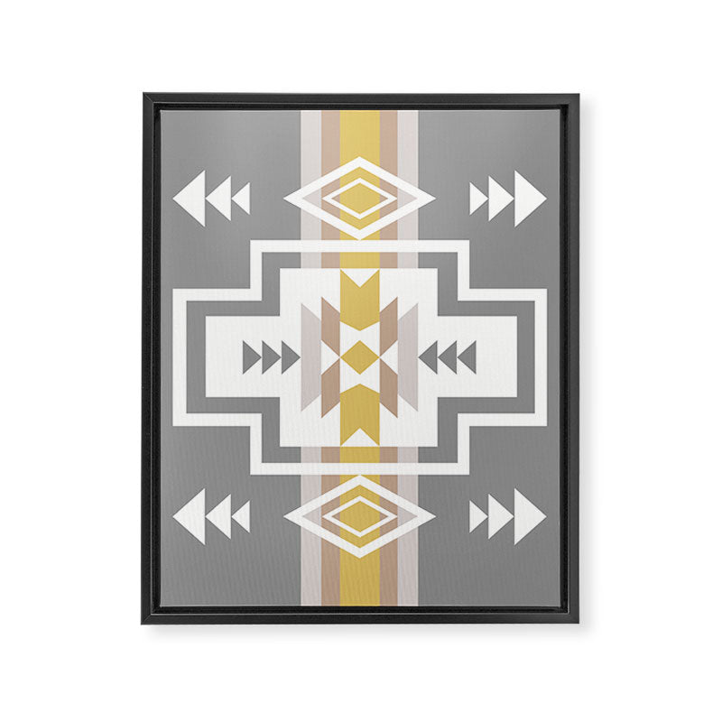 Aztec Stripes Framed Canvas Print Gallery Image 6