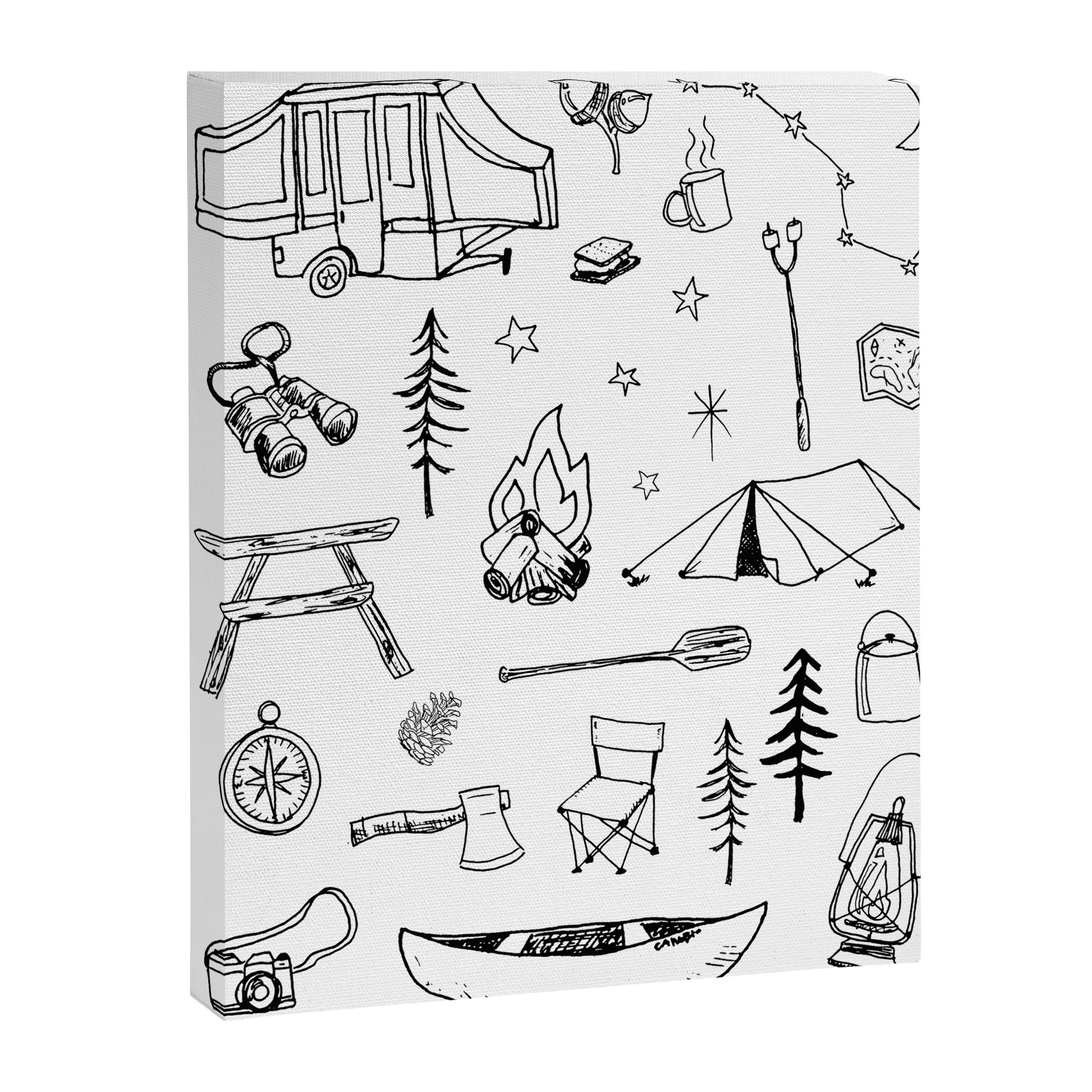 Simple Camping Canvas Print Gallery Image 8