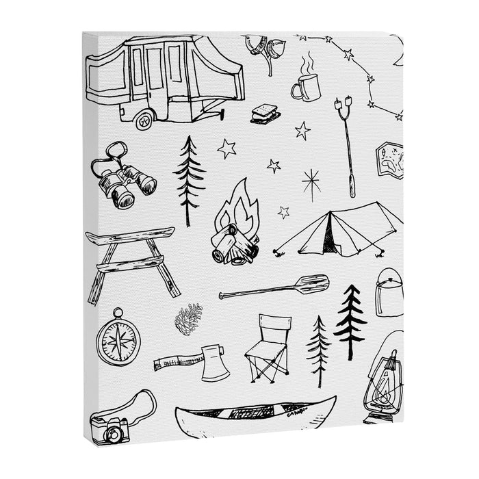 Simple Camping Canvas Print Gallery Image 1