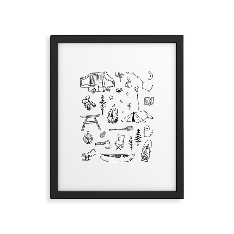 Simple Camping Framed Art Print Gallery Image 6