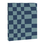 Abstract Checkerboard plaid pattern navy blue  Canvas Print Gallery Image 8