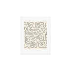 Abstract Lines 2 black and white Art Print Gallery Image 1