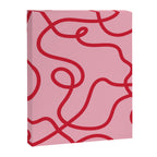 Abstract Lines pink and red Canvas Print Gallery Image 8
