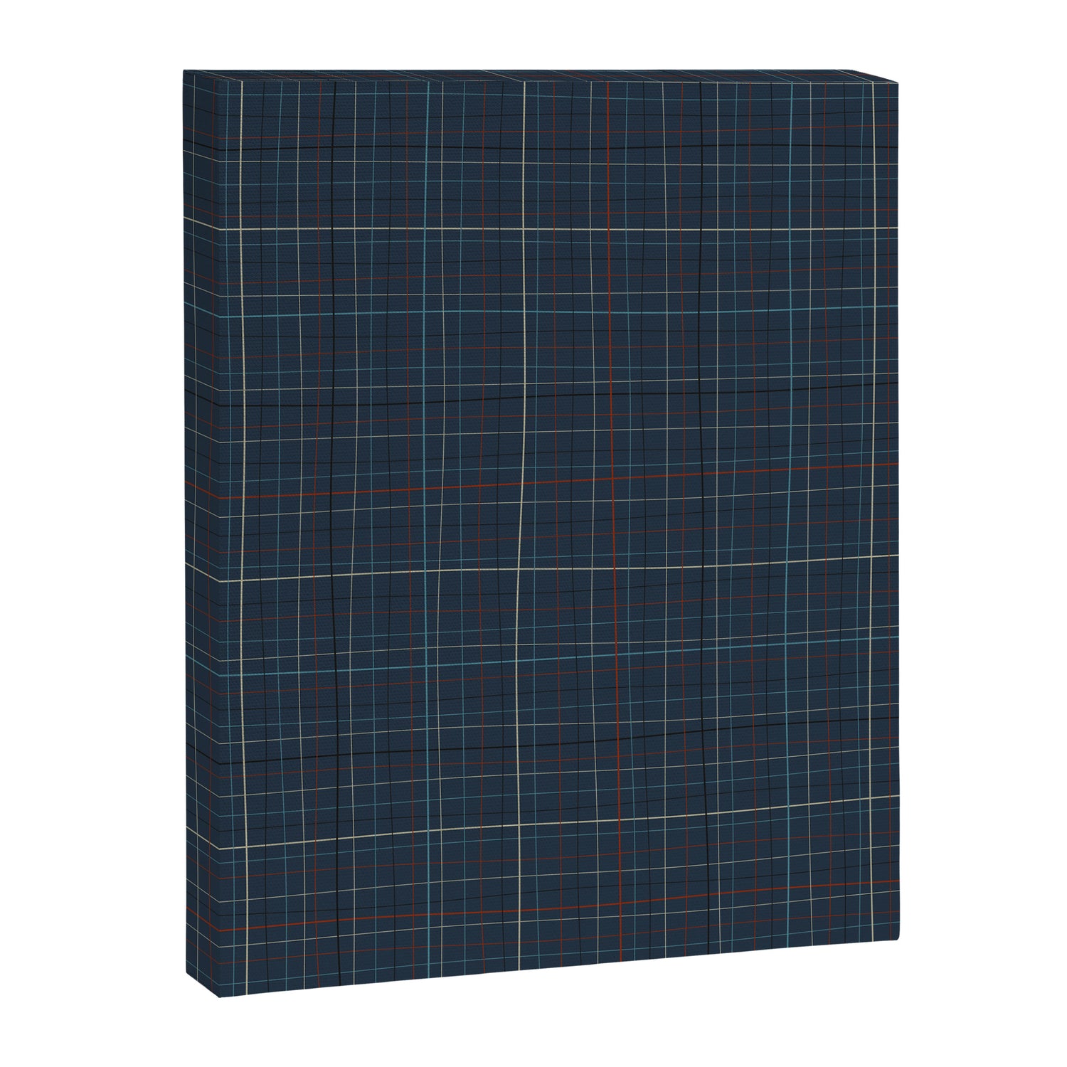 Abstract Plaid 2 blue Canvas Print Gallery Image 3