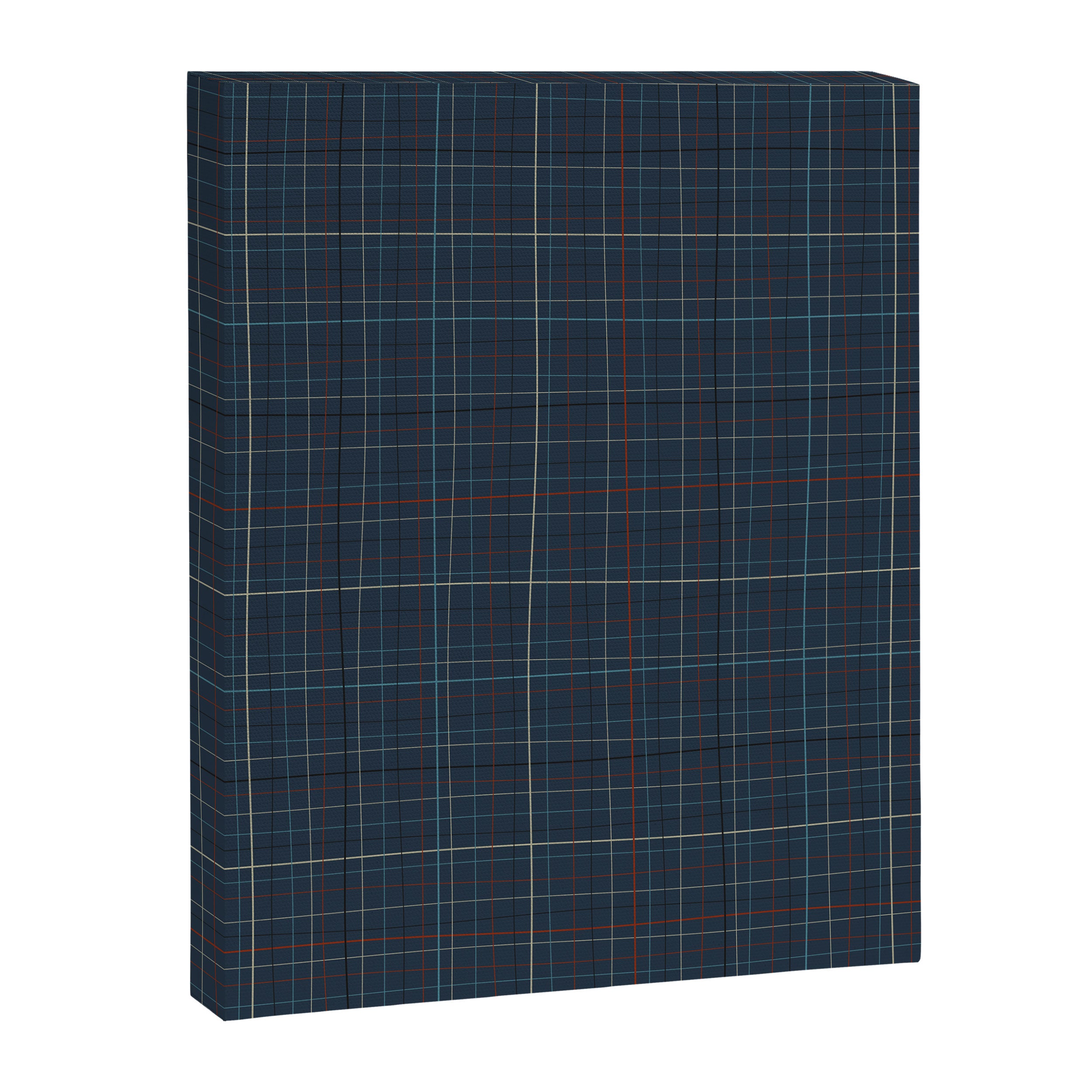 Abstract Plaid 2 blue Canvas Print Gallery Image 3