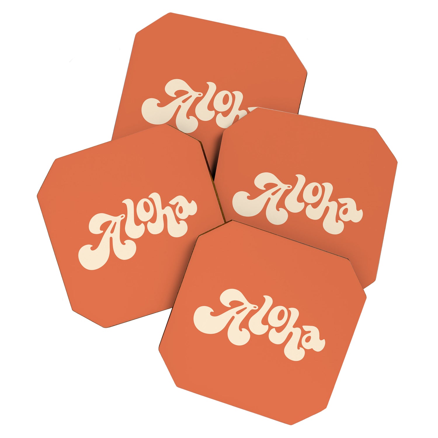 Aloha orange Coaster Gallery Image 1