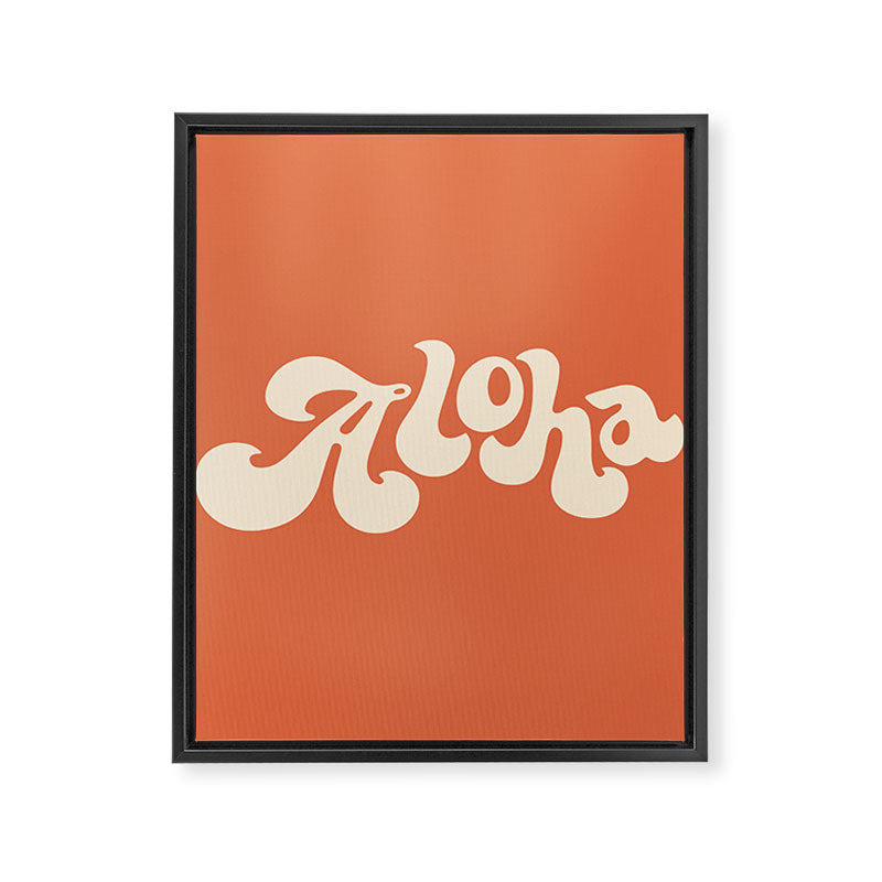 Aloha orange Framed Canvas Print Gallery Image 8