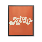 Aloha orange Framed Canvas Print Gallery Image 8