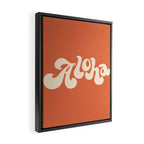 Aloha orange Framed Canvas Print Gallery Image 2