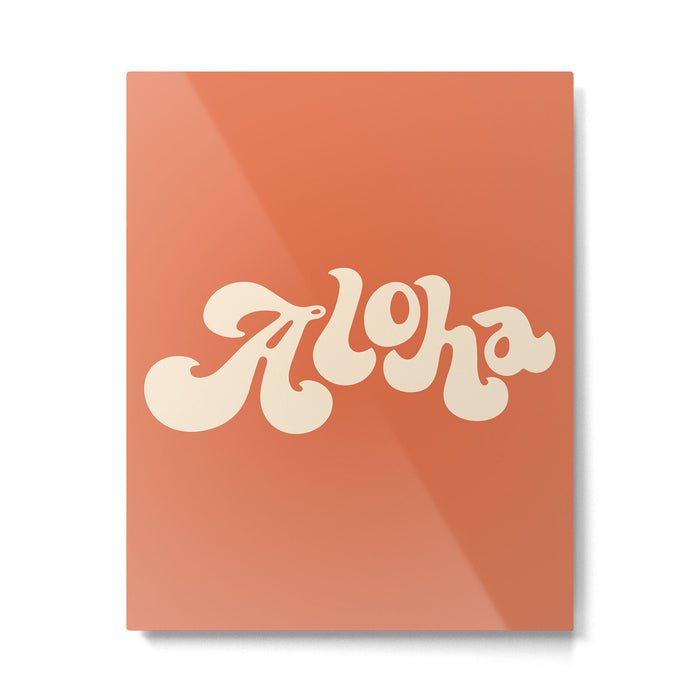Aloha orange Metal Print Gallery Image 1