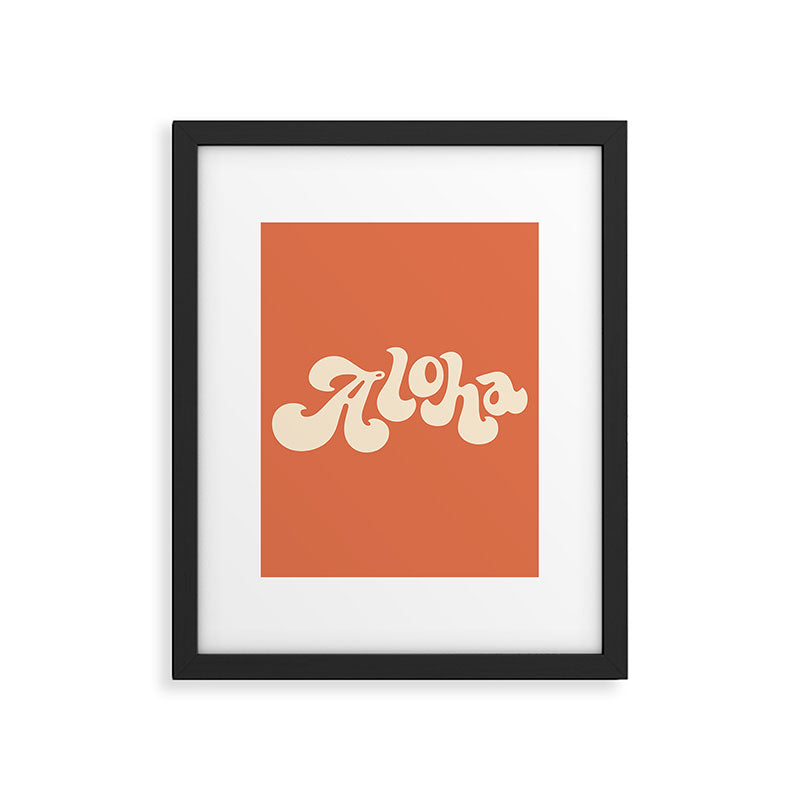 Aloha orange Framed Art Print Gallery Image 6