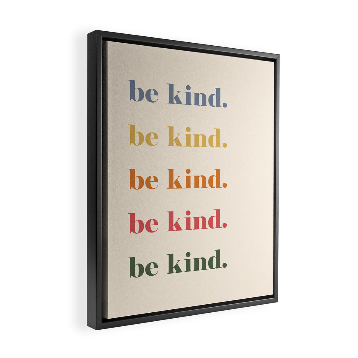 Be Kind Framed Canvas Print Gallery Image 2