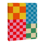 Blocks of Mixed Checkered Colorful Plaids geometric pattern Canvas Print Gallery Image 8
