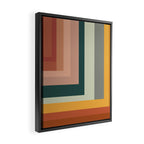 Broken Stripes warm Framed Canvas Print Gallery Image 2