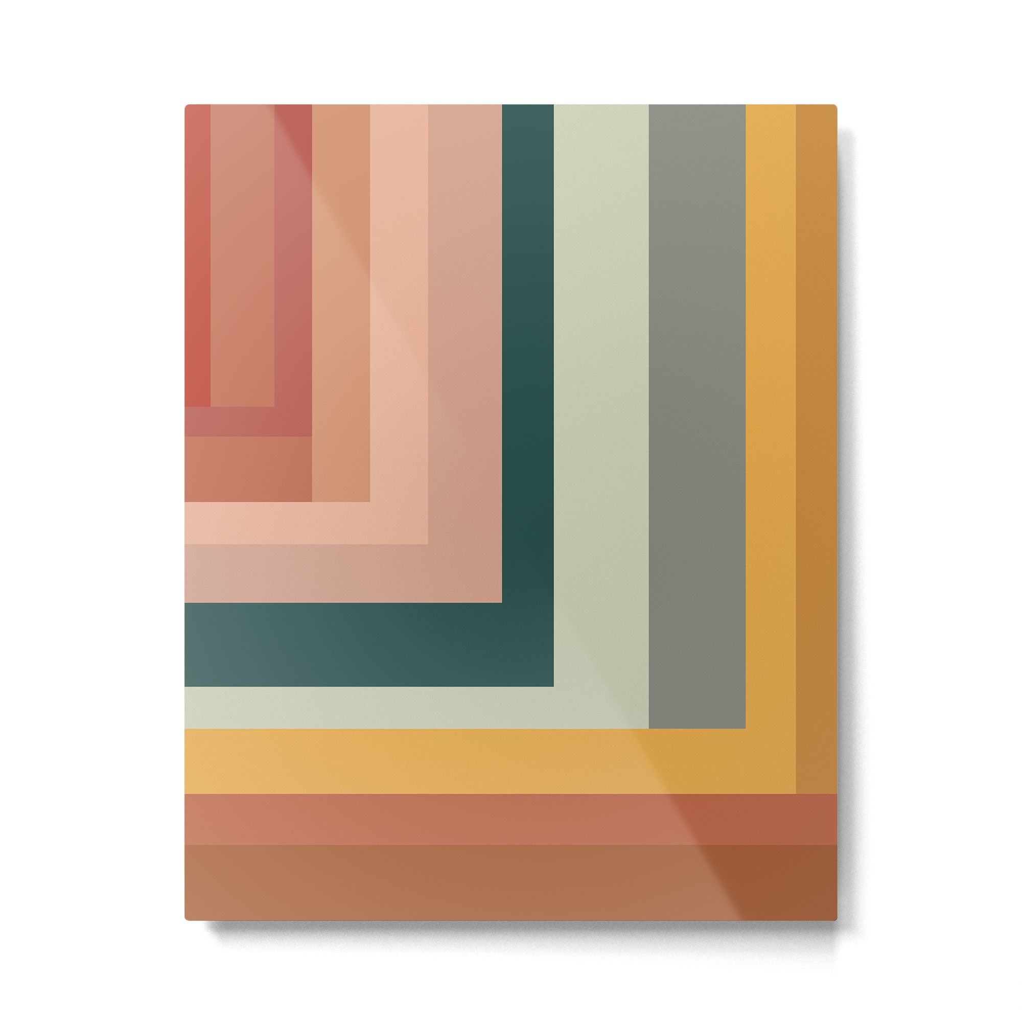 Broken Stripes warm Metal Print Gallery Image 6
