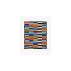 Colorful Abstract Irregular Stripes  Art Print Gallery Image 1