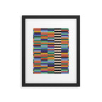 Colorful Abstract Irregular Stripes  Framed Art Print Gallery Image 6