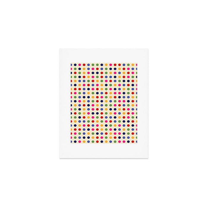 Colorful Polka Dots pattern bright Art Print Gallery Image 1