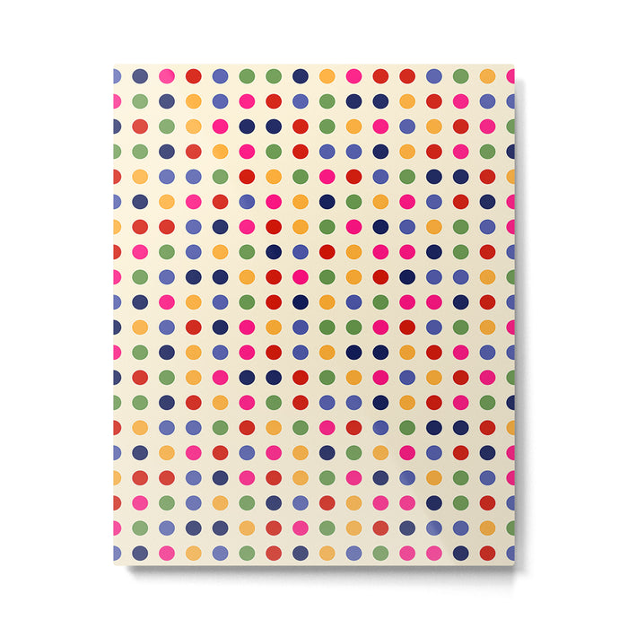 Colorful Polka Dots pattern bright Metal Print Gallery Image 1