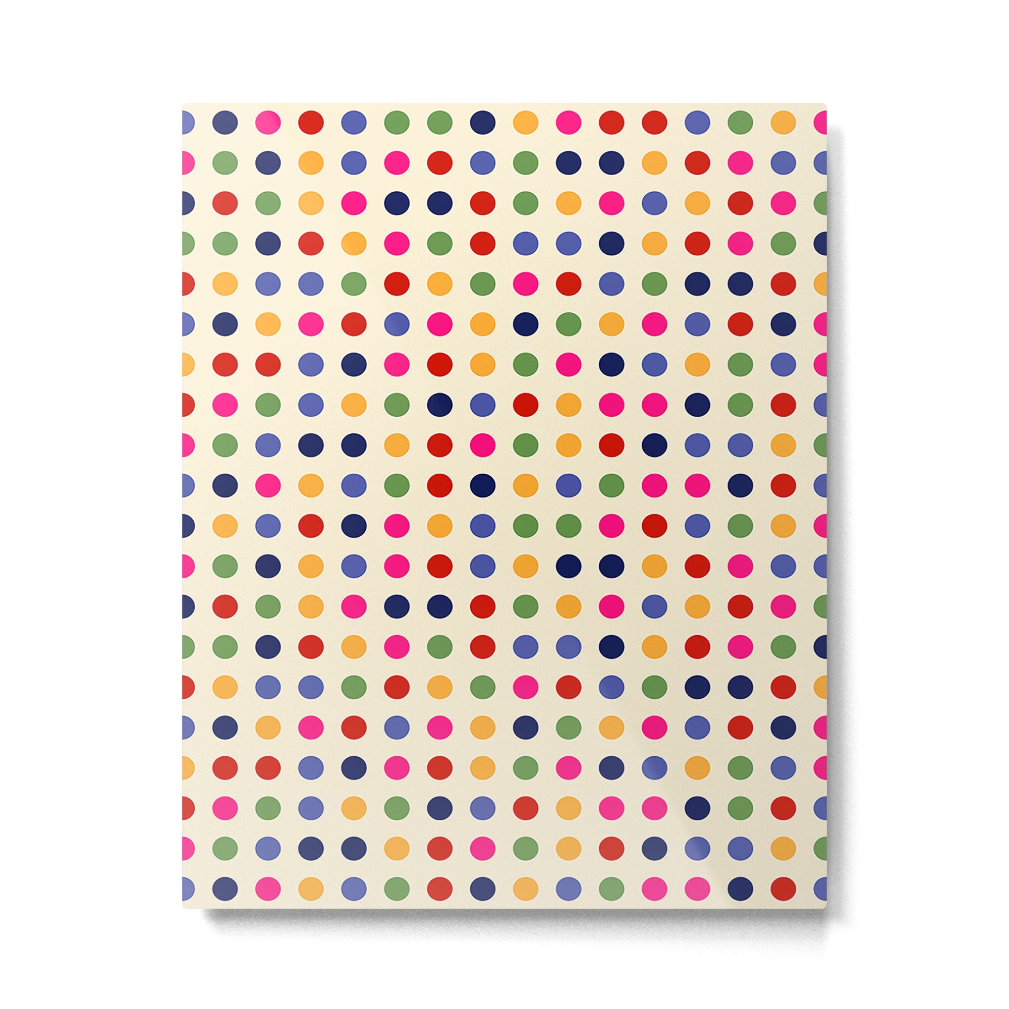 Colorful Polka Dots pattern bright Metal Print Gallery Image 6