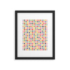 Colorful Polka Dots pattern bright Framed Art Print Gallery Image 6