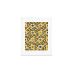 Colorful Quilt Plaid geometric pattern green and blue Art Print Gallery Image 1