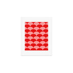 Deco Pattern pink and red Art Print Gallery Image 1